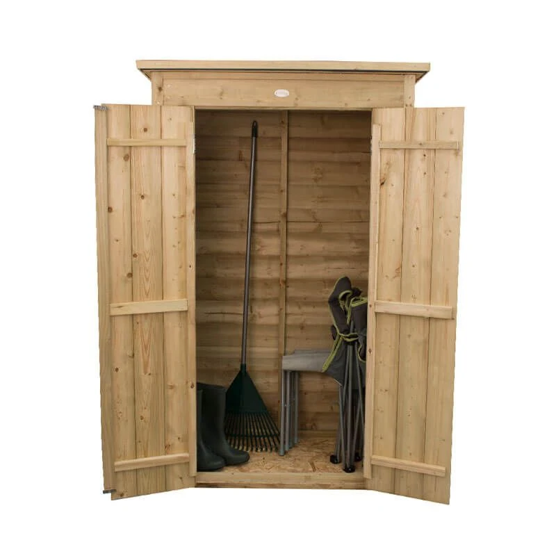 3'6 X 2' Forest Tall Pent Wooden Garden Storage Tool Store - Outdoor Patio Storage (1m X 0.55m) - Image 8