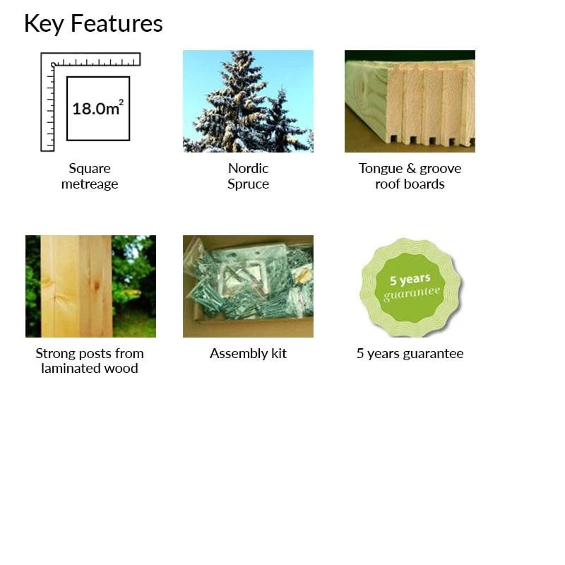 4.5x4.5m (15'x15') Palmako Betty Garden Pavilion - Luxury Gazebo 5 4.5x4.5m (15'x15') Palmako Betty Garden Pavilion - Luxury Gazebo - Image 5