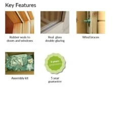 Palmako Roger 5.1m X 5.5m Log Cabin Garage (44mm) - Double Doors -Lifetina Shop palmako kf roger fr44 5357 2of2 min