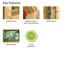 Palmako Roger 4.5m X 5.5m Extra Wide Log Cabin Single Garage (44mm) - Double Doors -Lifetina Shop palmako kf roger frv44 4757 1 2of2 min