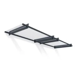 10' X 3' Palram Canopia Nancy 3000 Door Canopy - Grey (3.01m X 0.94m) -Lifetina Shop palram canopia door awnings nancy 3x10 1x3 grey cutout 1