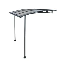 Palram Canopia Vega Grey 2000 Clear Door Canopy -Lifetina Shop palram canopies vega 2000 cutout 02