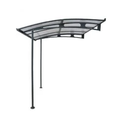Palram Canopia Vega Grey 2000 Clear Door Canopy -Lifetina Shop palram canopies vega 2000 tw cutout 01