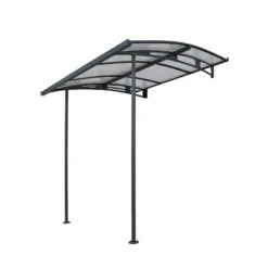 Palram Canopia Vega Grey 2000 Clear Door Canopy -Lifetina Shop palram canopies vega 2000 tw cutout 02