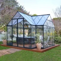 12'x10' Palram Canopia Victory Orangery Large Walk In Polycarbonate Greenhouse (3.6x3m) -Lifetina Shop palram greenhouses victory orangery5
