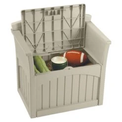 2 X 2 Suncast Patio Storage Seat - Plastic Garden Storage -Lifetina Shop pb2600 04