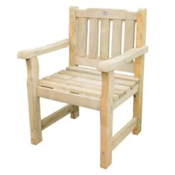 Forest Rosedene Wooden Garden Chair 2'x2' (0.64x0.6m) -Lifetina Shop rochhd 3