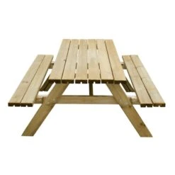 Forest Large Rectangular Wooden Garden Picnic Table 6'x5' (1.8x1.5m) -Lifetina Shop rpt177hd 04