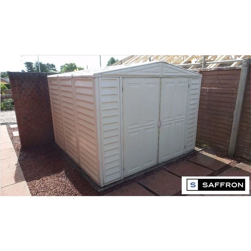 8' X 8' Saffron Plastic Vinyl Apex Shed (Includes Foundation Kit And Skylight) (2.39m X 2.39m) 2 8' X 8' Saffron Plastic Vinyl Apex Shed (Includes Foundation Kit And Skylight) (2.39m X 2.39m) - Image 2