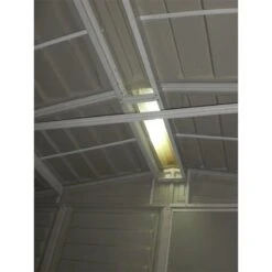 8' X 8' Saffron Plastic Vinyl Apex Shed (Includes Foundation Kit And Skylight) (2.39m X 2.39m) 11 8' X 8' Saffron Plastic Vinyl Apex Shed (Includes Foundation Kit And Skylight) (2.39m X 2.39m) -Lifetina Shop saffronapex88 8x8 saffron plastic vinyl apex shed skylight min