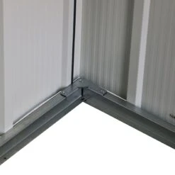 6' X 4' Sapphire Apex Anthracite Metal Shed (2.02m X 1.22m) -Lifetina Shop sapphire64anth 2021 sapphire apex metal shed 6x4 anthracite new look close up2 min