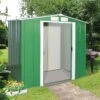 6' X 6' Sapphire Apex Green Metal Shed (2.02m X 1.82m)