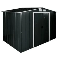 8' X 8' Sapphire Apex Anthracite Metal Shed (2.62m X 2.42m)