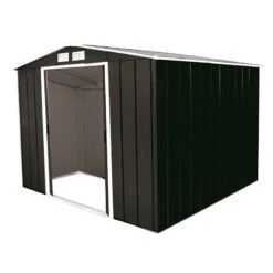 8' X 8' Sapphire Apex Anthracite Metal Shed (2.62m X 2.42m) -Lifetina Shop sapphire88ag sapphire 8x8 anthracite cutout3