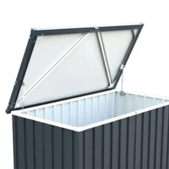4' X 2' Sapphire Anthracite Metal Garden Cushion Storage Box (1.28m X 0.68m) -Lifetina Shop sapphirecushion1 3 4x2 sapphire anthracite cushion box cutout4