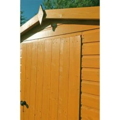6' X 10' Shire Premium Security Apex Wooden Garden Shed (1.79m X 2.99m) -Lifetina Shop secs1006dsl 1aa 6x10 shire premium security shed front1 min