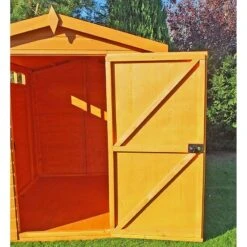 6' X 10' Shire Premium Security Apex Wooden Garden Shed (1.79m X 2.99m) -Lifetina Shop secs1006dsl 1aa 6x10 shire premium security shed interior1 min
