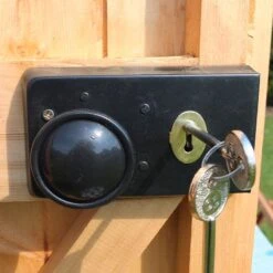 6' X 10' Shire Premium Security Apex Wooden Garden Shed (1.79m X 2.99m) -Lifetina Shop secs1006dsl 1aa 6x10 shire premium security shed lock2 min