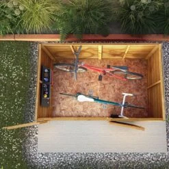 4x6 Mercia Overlap Wooden Pent Bike/ Garden Storage -Lifetina Shop si 001 001 00145bun 12 min