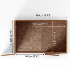4x6 Mercia Overlap Wooden Pent Bike/ Garden Storage -Lifetina Shop si 001 001 00145bun 4 min