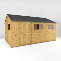 15' X 10' Mercia Shiplap Reverse Apex Workshop (4.5m X 3.2m) -Lifetina Shop si 001 004 0113 15x10 workshop render3 min