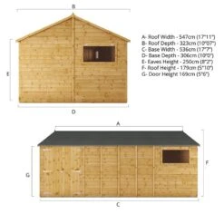 18' X 10' Mercia Shiplap Reverse Apex Workshop (5.4m X 3.2m) -Lifetina Shop si 001 004 0115 18x10 workshop drawing1 min