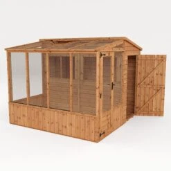 8'3 X 8'2 Mercia Wooden Combi Shed Greenhouse (2.53x2.50m) -Lifetina Shop si 001 005 0001 5 min