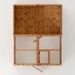 8'x6' (2.4x1.8m) Mercia Shiplap Wooden Apex Greenhouse Combi Shed -Lifetina Shop si 004 001 0024 8x6 mercia shiplap combi greenhouse feature4 min 1