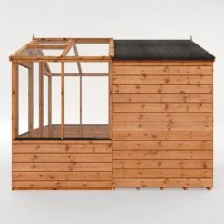 8'x6' (2.4x1.8m) Mercia Shiplap Wooden Apex Greenhouse Combi Shed -Lifetina Shop si 004 001 0024 8x6 mercia shiplap combi greenhouse render4 min 1