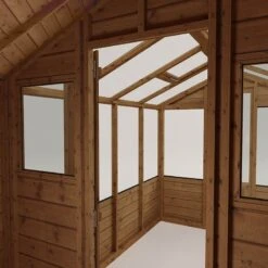12'x6' (3.6x1.8m) Mercia Shiplap Wooden Apex Greenhouse Combi Shed -Lifetina Shop si 004 001 0026 12x6 mercia shiplap combi greenhouse feature1 min