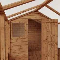 12'x6' (3.6x1.8m) Mercia Shiplap Wooden Apex Greenhouse Combi Shed -Lifetina Shop si 004 001 0026 12x6 mercia shiplap combi greenhouse feature2 min