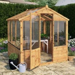 6' X 6' Mercia Shiplap Wooden Greenhouse (1.9m X 1.8m)