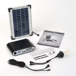 Solartech Premium Garden Building Solar Lighting & Charging Kit 1 - Suitable For Gazebos Up To 3m X 3m (10' X 10')