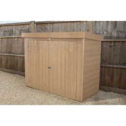 6'5 X 2'10 Forest Shiplap Large Double Door Pent Wooden Garden Storage - Outdoor Bike / Mower Store (1.9m X 0.86m) -Lifetina Shop spploshd 2