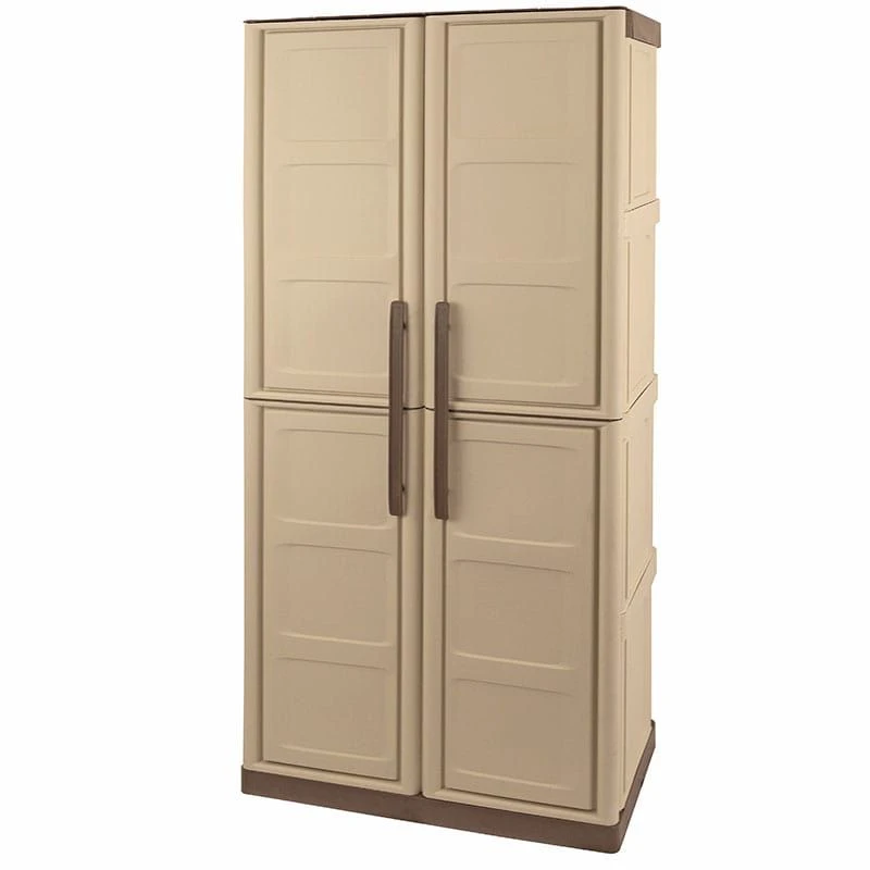 2'4 X 1'3 Shire Large Plastic Garden Storage Cupboard (0.73m X 0.39m) 1 2'4 X 1'3 Shire Large Plastic Garden Storage Cupboard (0.73m X 0.39m)