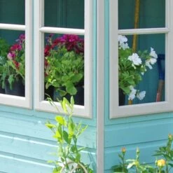10' X 10' Shire Sun Pent Wooden Garden Potting Shed (3.22m X 3.21m) -Lifetina Shop sunp1010dsl 1aa sun pent 10x10 windows