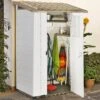 4' X 2'6 Shire Tuscany Evo 100 Plastic Garden Storage Shed (1.22m X 0.82m)