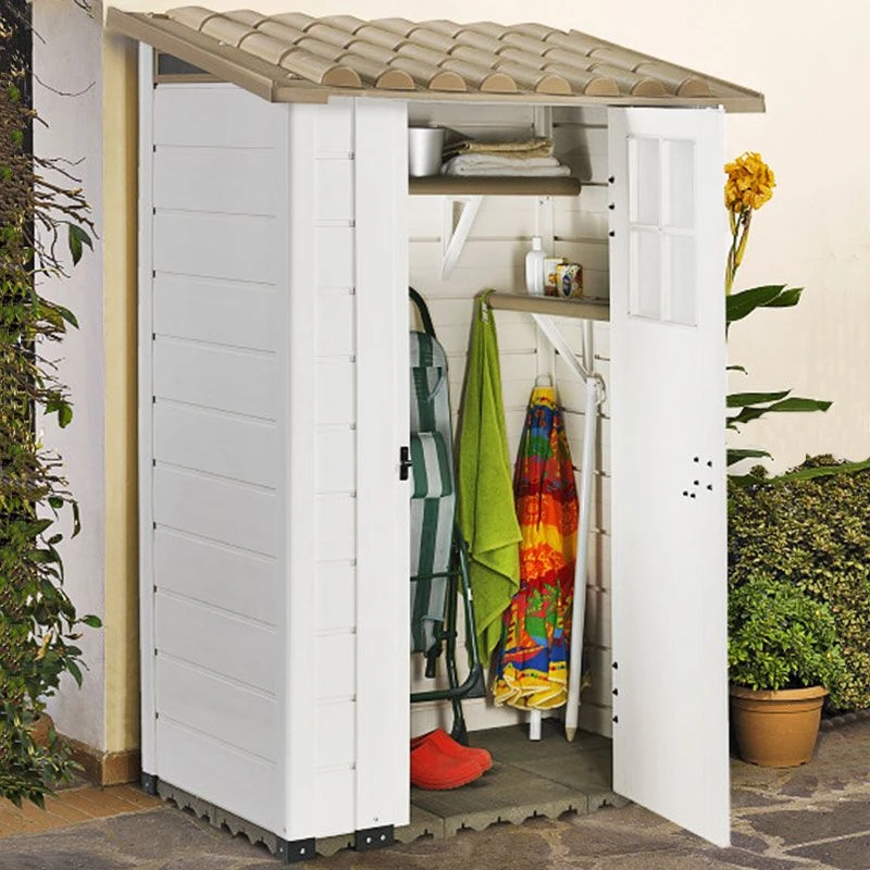 4' X 2'6 Shire Tuscany Evo 100 Plastic Garden Storage Shed (1.22m X 0.82m) 1 4' X 2'6 Shire Tuscany Evo 100 Plastic Garden Storage Shed (1.22m X 0.82m)