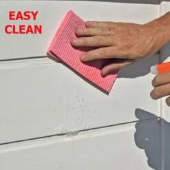 4' X 4' Shire Tuscany Evo 120 Plastic Garden Storage Shed (1.22m X 1.22m) -Lifetina Shop tevo1202pvc 1aa 4x4 shire tuscany evo 120 walls2 min