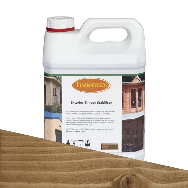 Timmersol Applewood Stabiliser & Waterproofer - 5 Litres 1 Timmersol Applewood Stabiliser & Waterproofer - 5 Litres