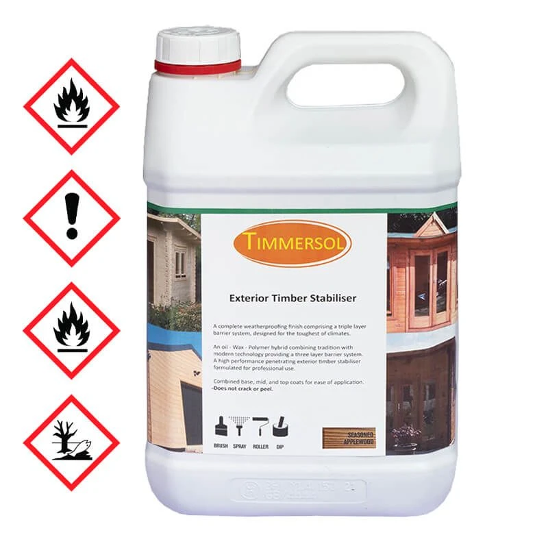 Timmersol Applewood Stabiliser & Waterproofer - 5 Litres 2 Timmersol Applewood Stabiliser & Waterproofer - 5 Litres - Image 2