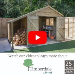 6' X 4' Forest Timberdale 25yr Guarantee Tongue & Groove Pressure Treated Apex Shed (1.93m X 1.33m) -Lifetina Shop timberdale video thumbnail image 1 1 1