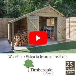 8' X 6' Forest Timberdale 25yr Guarantee Tongue & Groove Pressure Treated Windowless Apex Shed (2.5m X 1.98m) -Lifetina Shop timberdale video thumbnail image 1 1 29