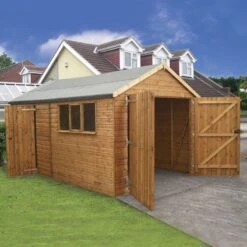 20' X 12' Traditional Deluxe Shiplap Wooden Garage / Workshop Shed (6.10m X 3.66m)