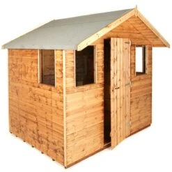 6' X 8' Traditional Shiplap 8' Cabin Garden Shed (1.83m X 2.44m) -Lifetina Shop tra68cab 02 min