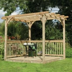 Forest 2.4 X 2.4m Easy Deck Kit Including Pergola
