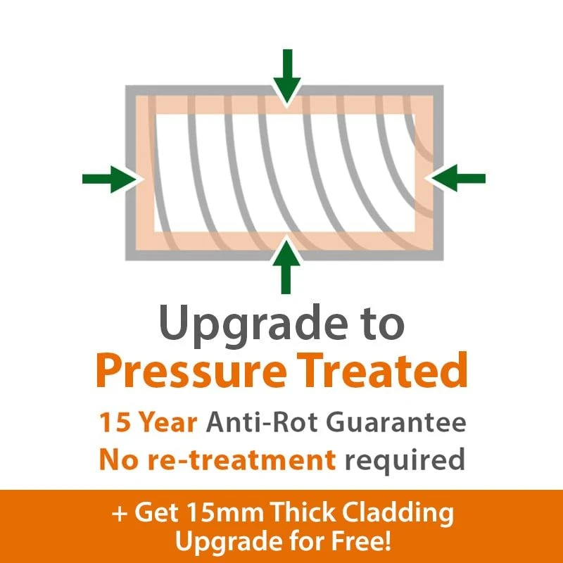 6' X 4' Traditional Shiplap Pent Wooden Garden Tool Storage Shed (1.83m X 1.22m) 6 6' X 4' Traditional Shiplap Pent Wooden Garden Tool Storage Shed (1.83m X 1.22m) - Image 6