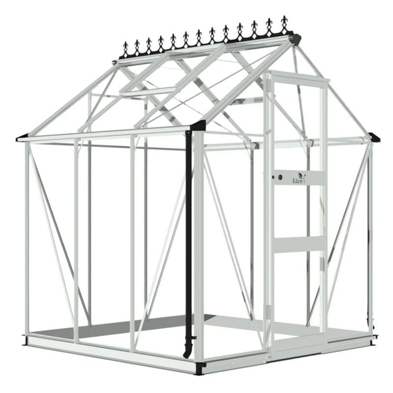 6' X 6' Halls Cotswold Burford Small Greenhouse With Toughened Glass (1.94m X 1.94m) 4 6' X 6' Halls Cotswold Burford Small Greenhouse With Toughened Glass (1.94m X 1.94m) - Image 4