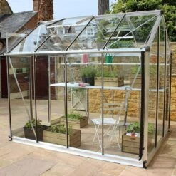 6' X 6' Halls Cotswold Burford Small Greenhouse With Toughened Glass (1.94m X 1.94m)