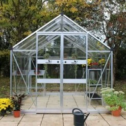 8' X 10' Halls Cotswold Blockley Greenhouse With Toughened Glass (2.56m X 3.17m) -Lifetina Shop v01620 eden blockley 8x10 greenhouse no2 min